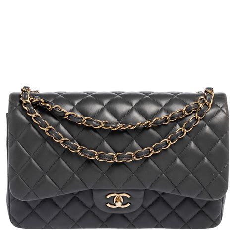 chanel jumbo grey|Chanel vintage jumbo.